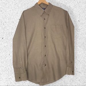 Taupe Brown Dockers Dress Shirt